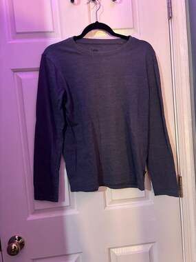 Lee Blue Heather Long Sleeve Crew Neck T-Shirt 14/16Y